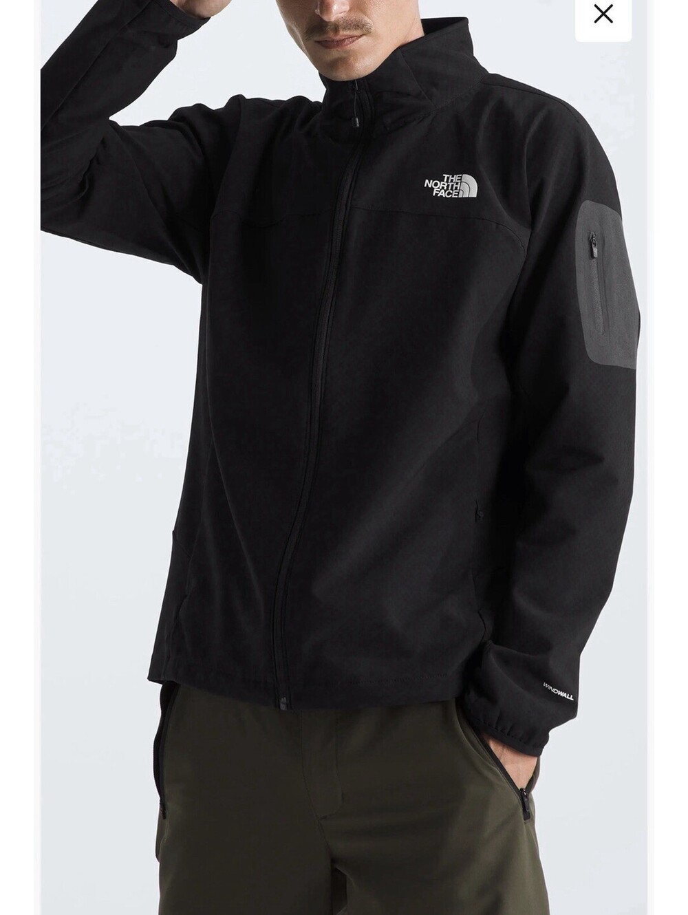 New The North Face Tek Approach Water Repellent Jacket In Black Size S $160